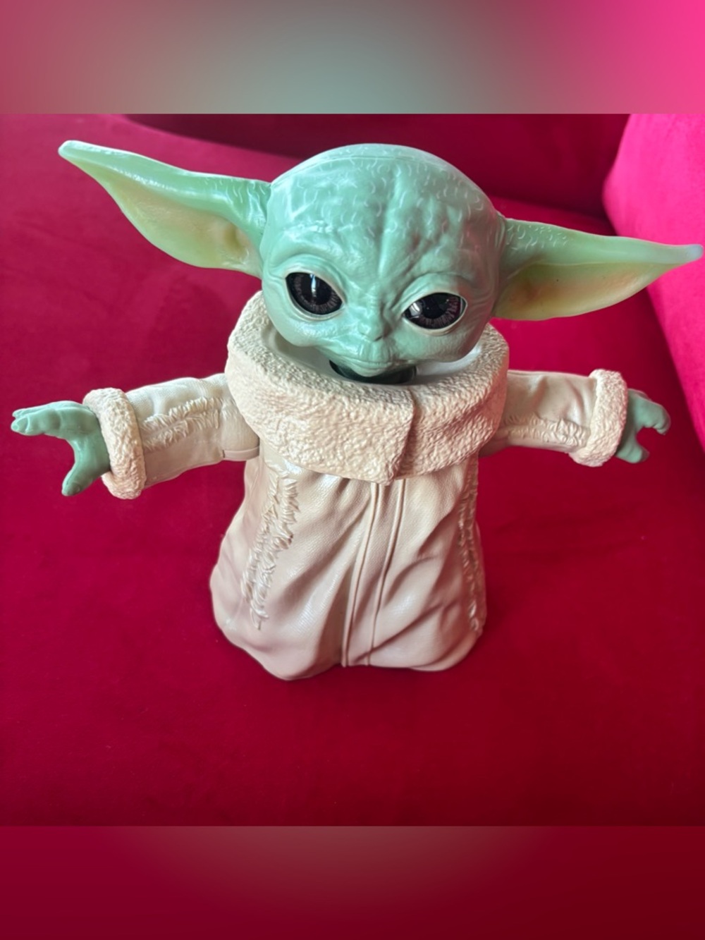 The Child (Grogu) Green Figure with Cream Robe